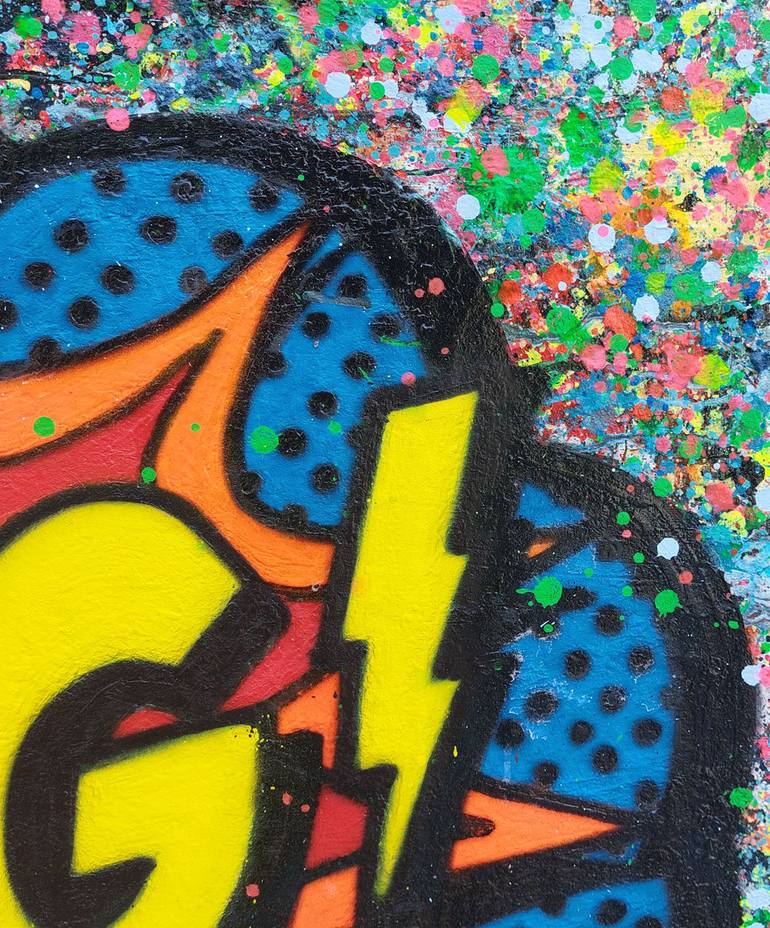 Original Street Art Graffiti Painting by Giuseppe Valia