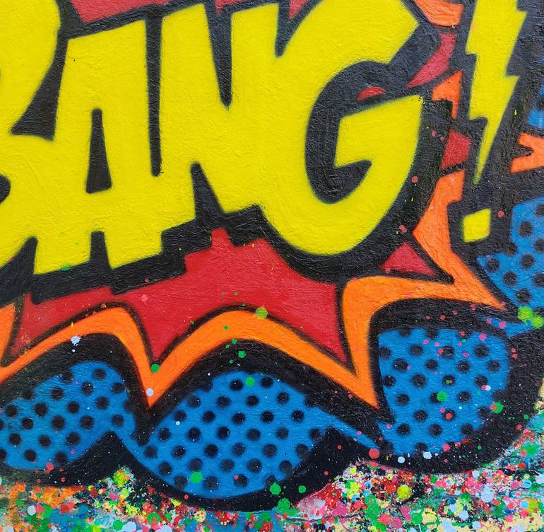 Original Street Art Graffiti Painting by Giuseppe Valia