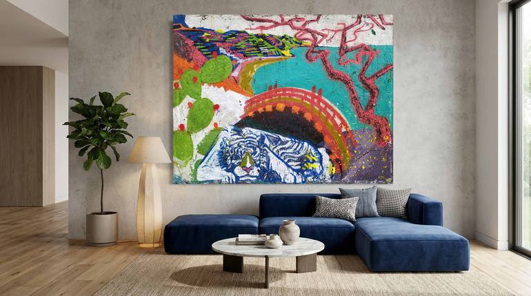 Original Conceptual Floral Painting by Giuseppe Valia