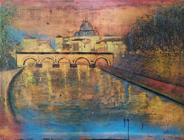 Original Illustration Landscape Paintings by Giuseppe Valia