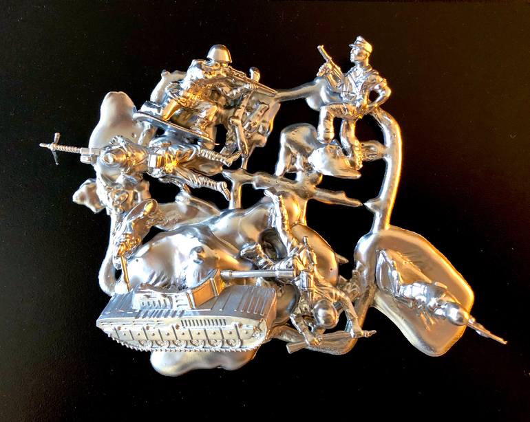 Original Conceptual Pop Culture/Celebrity Sculpture by Ralph Posset