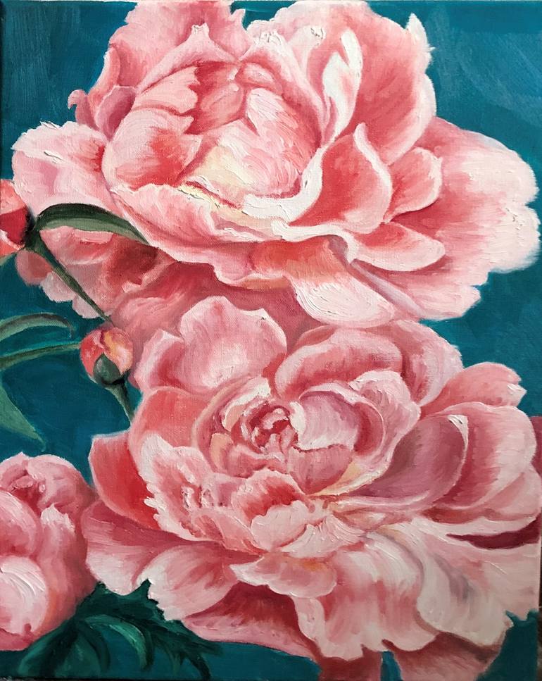 Original Fine Art Floral Painting by Tanya Radchenko