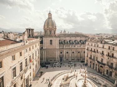 Rooftops of Palermo, Sicily thumb