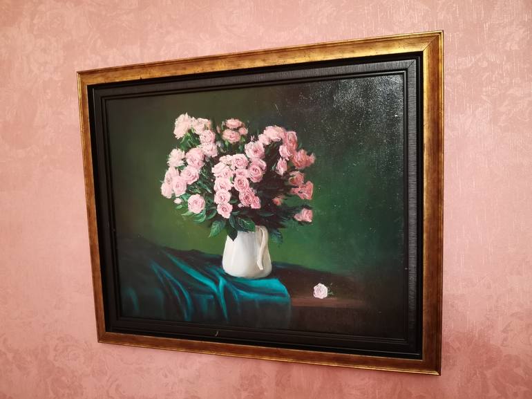 Original Fine Art Floral Painting by Andrei Tsoukanov