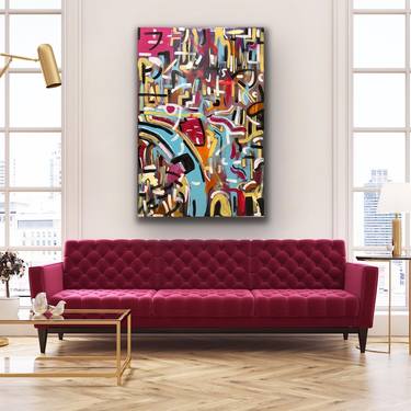 Original Abstract Painting by Boing Art