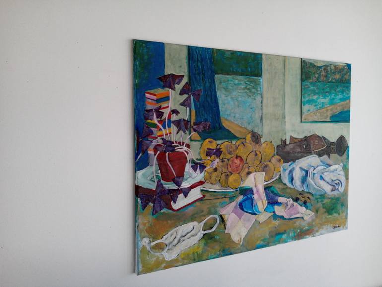 Original Expressionism Still Life Painting by Robin Buisson