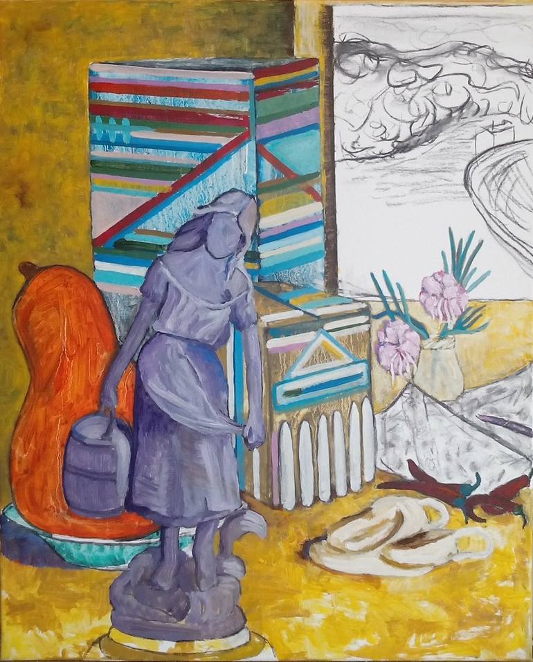 Original Abstract Still Life Painting by Robin Buisson