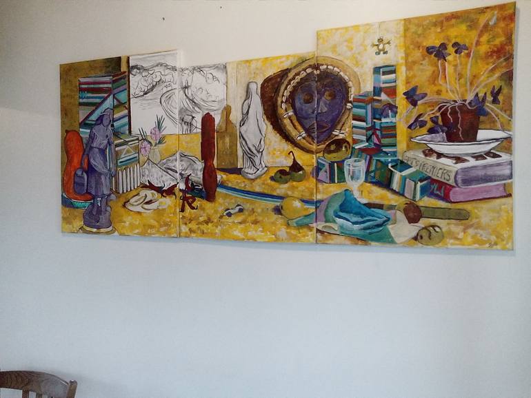 Original Abstract Still Life Painting by Robin Buisson