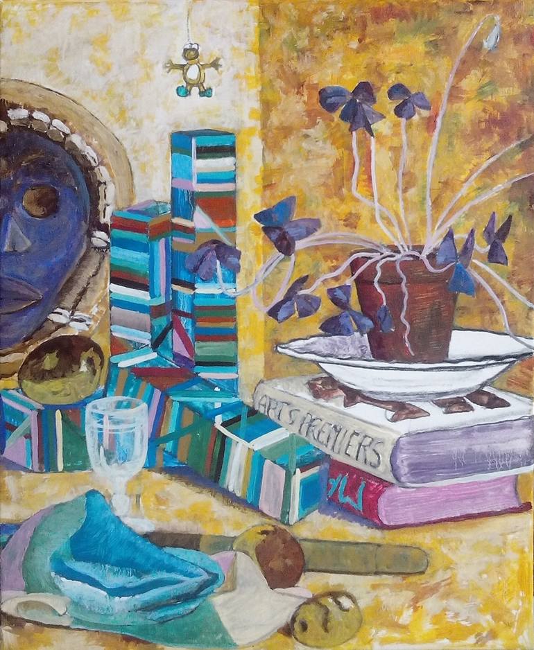 Original Abstract Still Life Painting by Robin Buisson