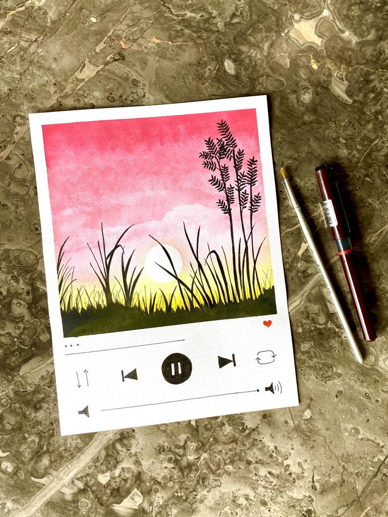 I Make Watercolor And Ink Illustrations Inspired By Music