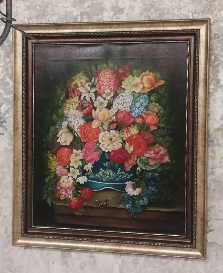 Original Floral Painting by Regina Orgusar