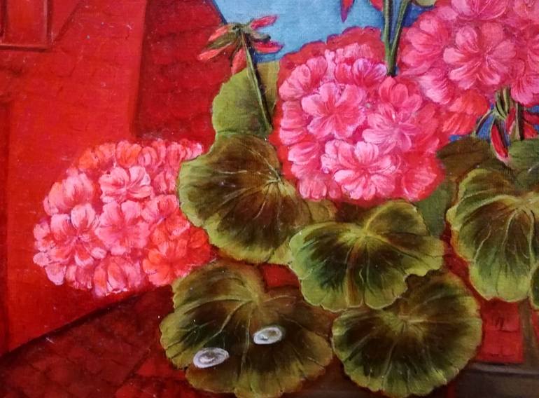 Original Fine Art Floral Painting by Regina Orgusar