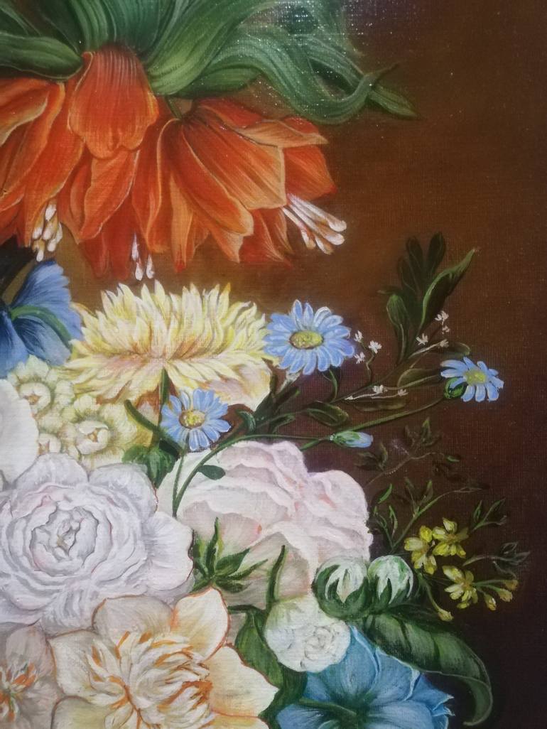 Original Floral Painting by Regina Orgusar