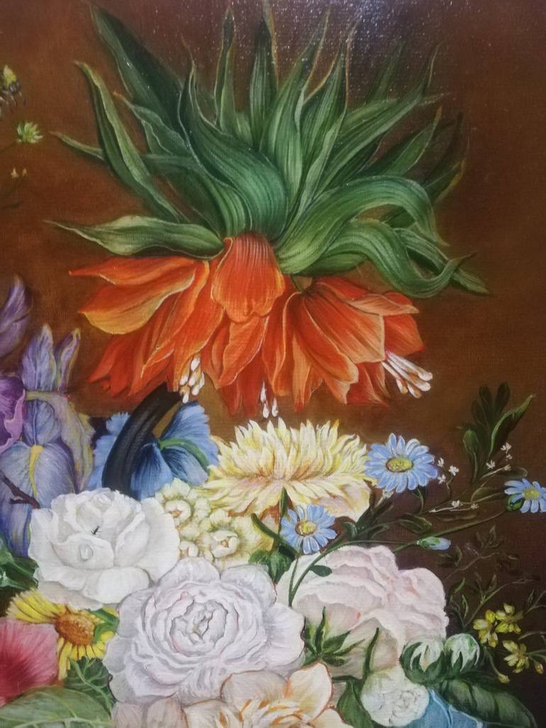 Original Floral Painting by Regina Orgusar