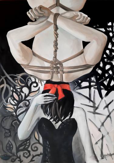 Original Contemporary Erotic Painting by Alfia Kircheva