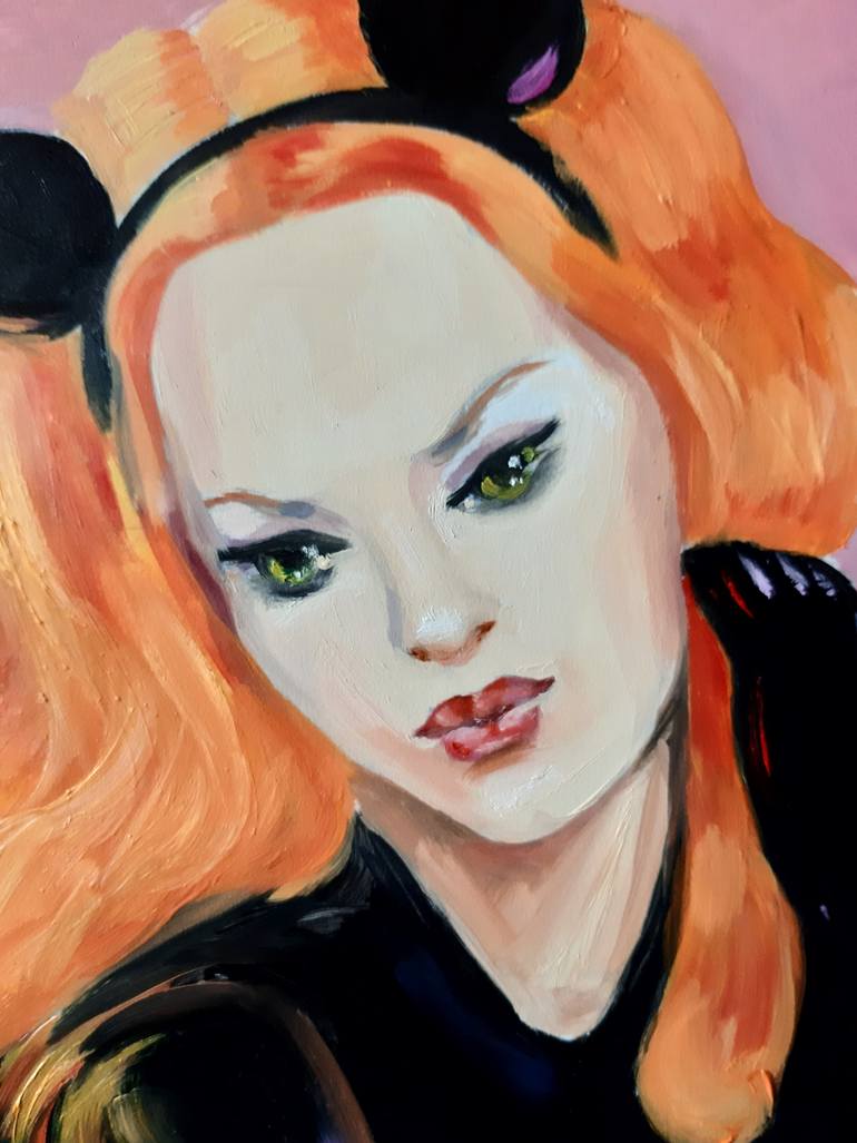 Original Expressionism Women Painting by Alfia Kircheva