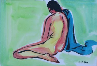 Print of Realism Nude Paintings by Alfia Kircheva