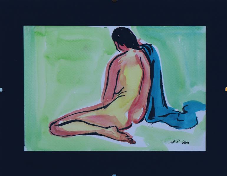 Original Nude Painting by Alfia Kircheva
