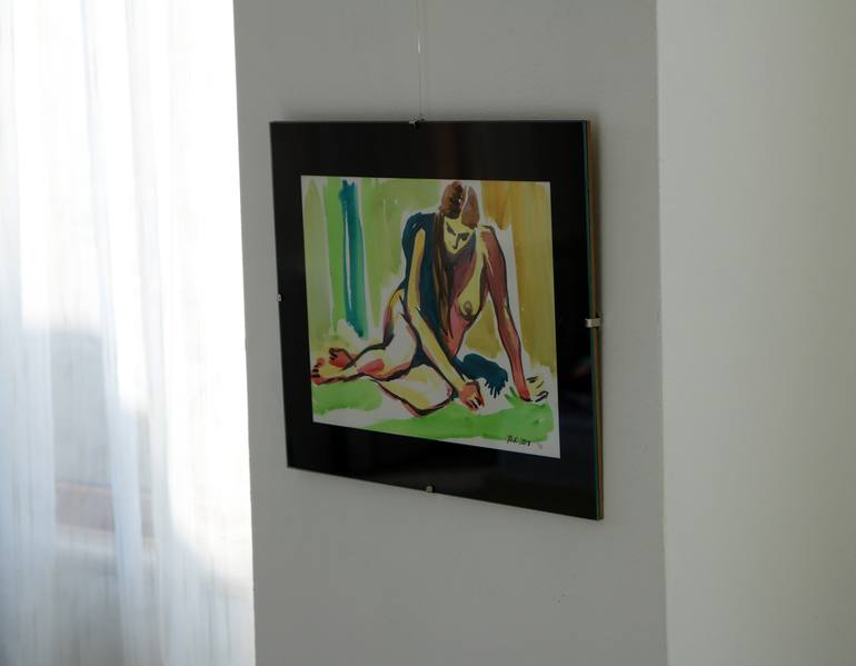 Original Fine Art Nude Painting by Alfia Kircheva