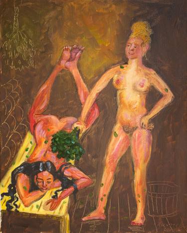 Original Expressionism Nude Paintings by Alfia Kircheva
