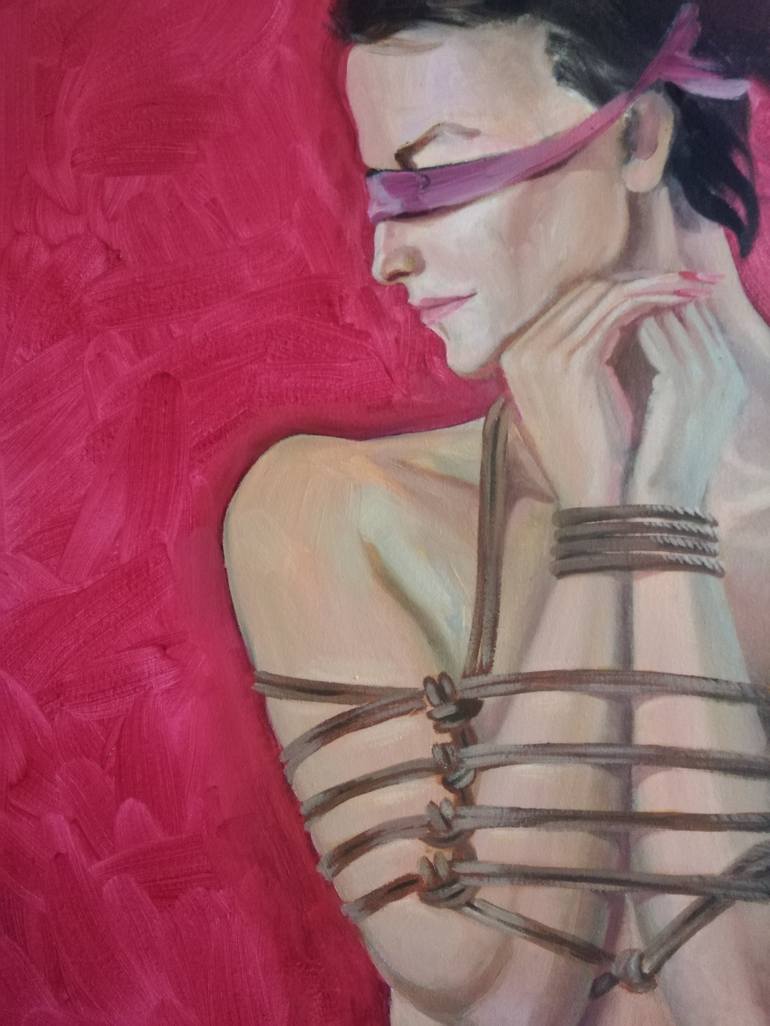 Original Portraiture Erotic Painting by Alfia Kircheva