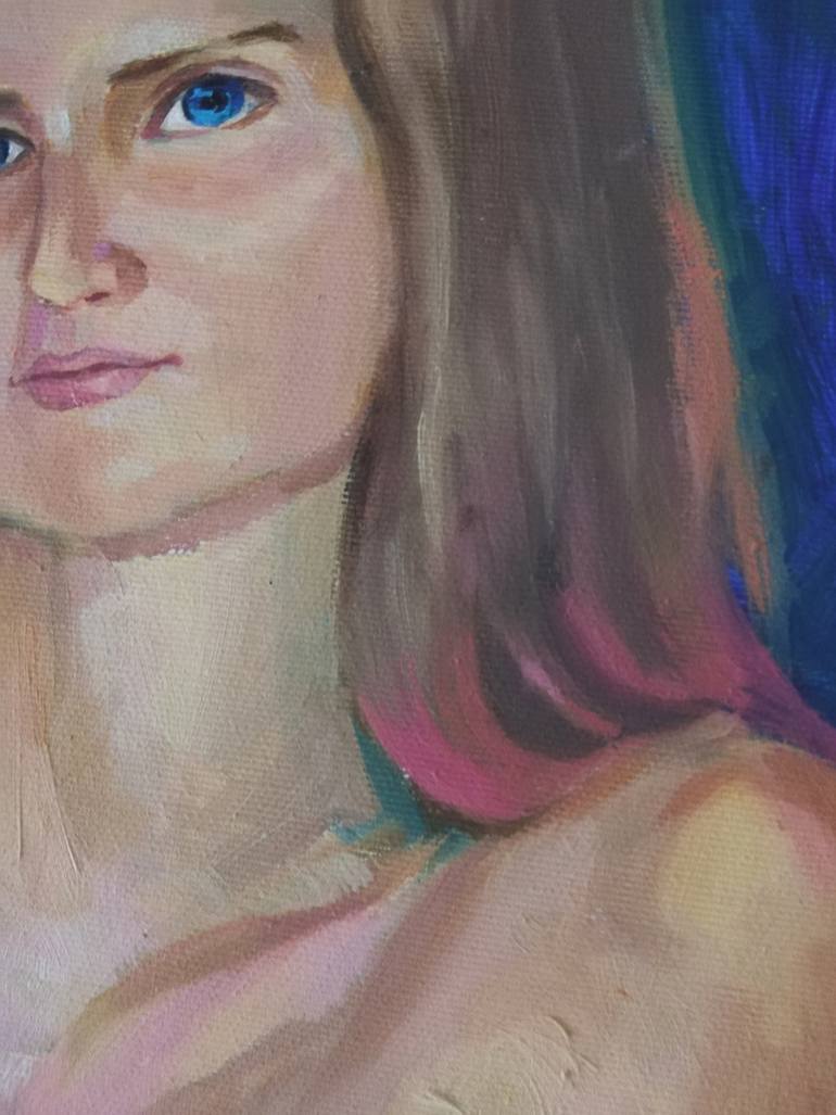 Original Expressionism People Painting by Alfia Kircheva