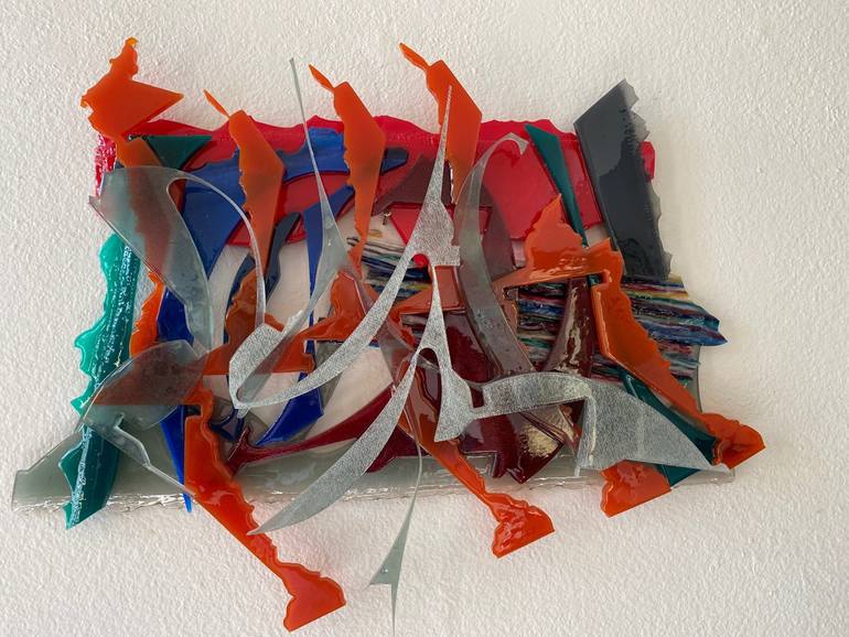 Original Abstract Expressionism Abstract Sculpture by Stik Art