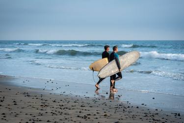Two Surfers at Dusk - Limited Edition of 10 thumb