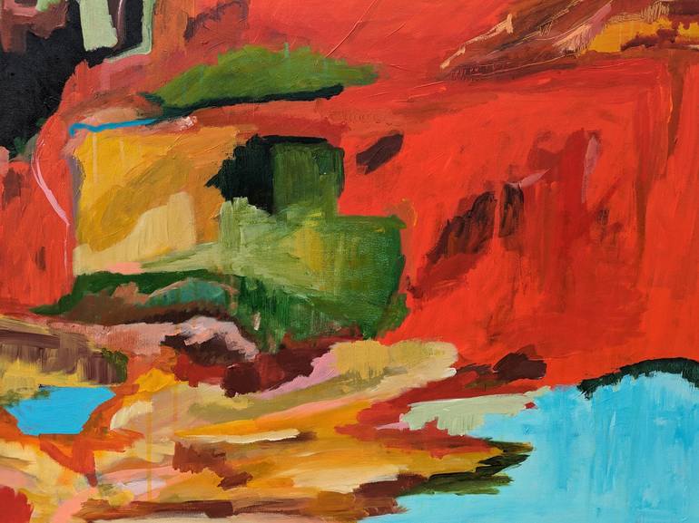 Original Abstract Landscape Painting by Alpana Rai
