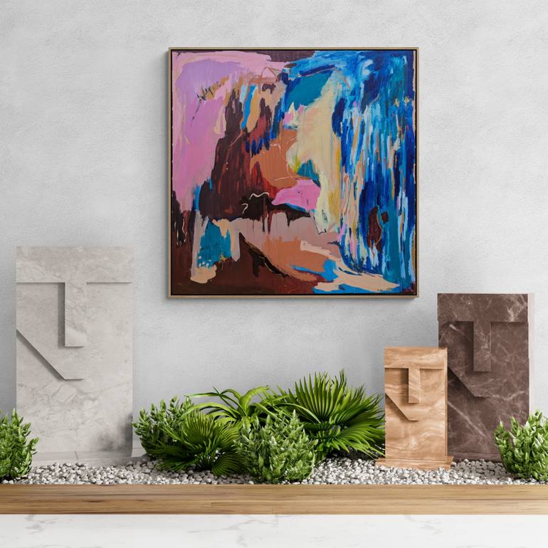 Original Abstract Expressionism Abstract Painting by Alpana Rai