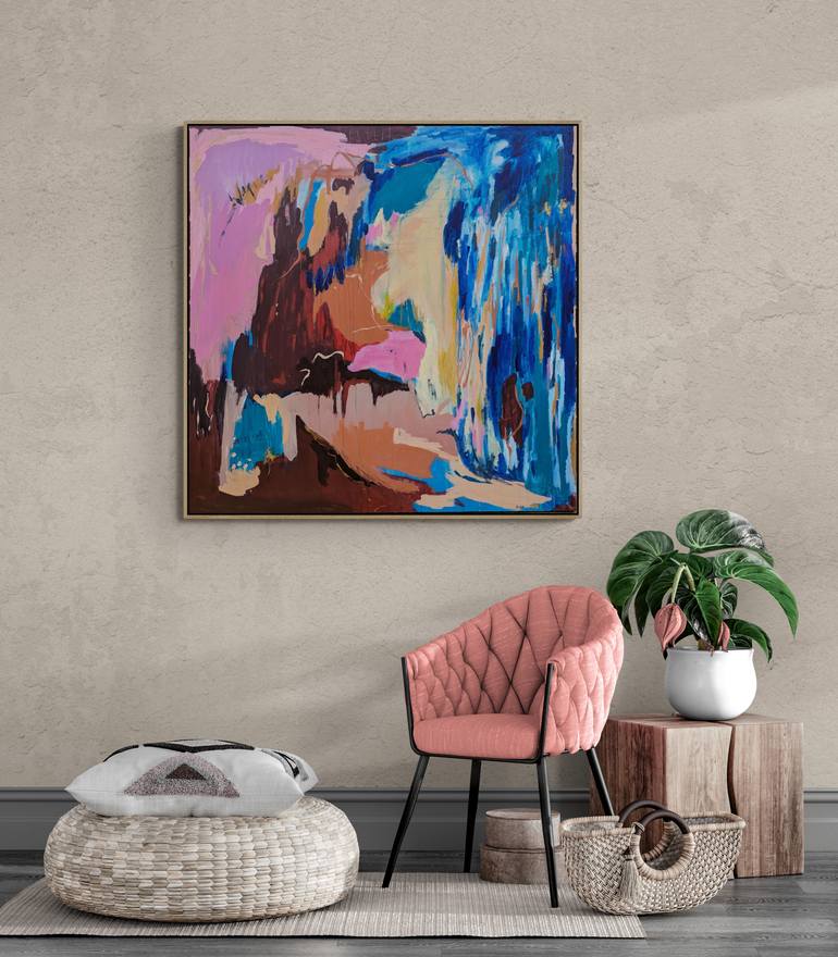 Original Abstract Expressionism Abstract Painting by Alpana Rai