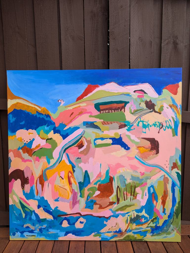 Original Abstract Expressionism Abstract Painting by Alpana Rai