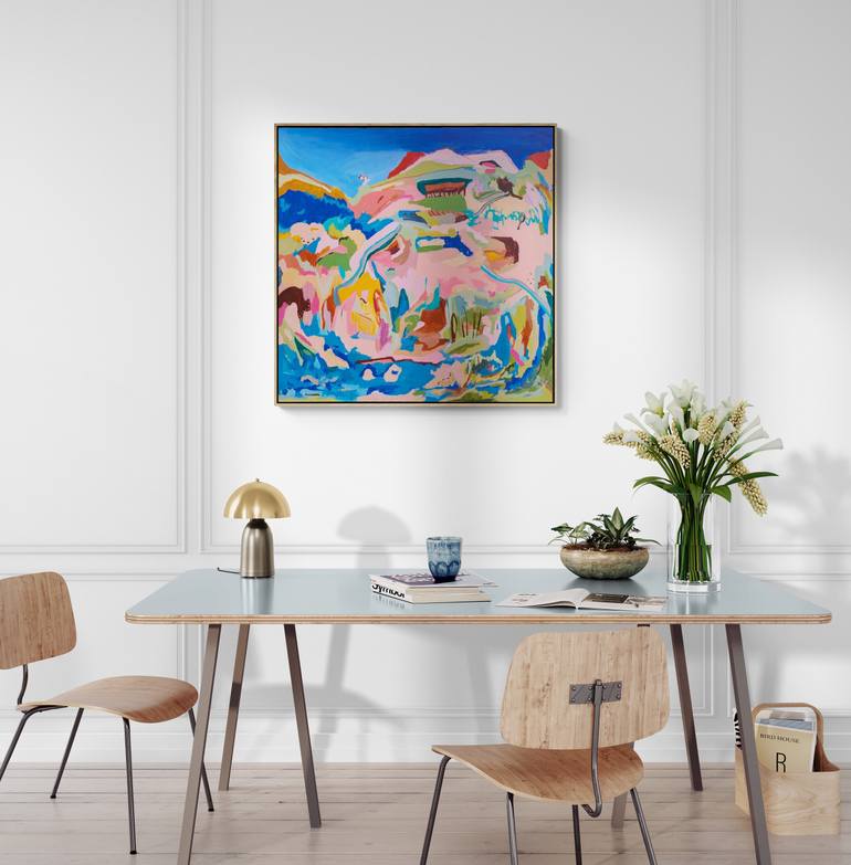 Original Abstract Expressionism Abstract Painting by Alpana Rai