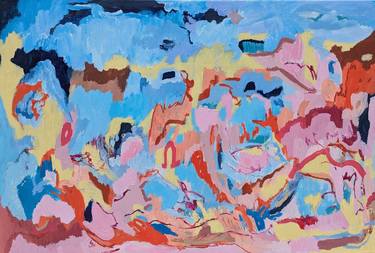 Original Abstract Expressionism Abstract Painting by Alpana Rai