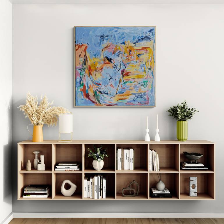 Original Abstract Expressionism Abstract Painting by Alpana Rai