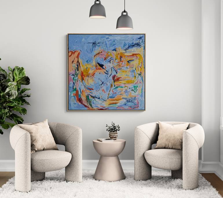 Original Abstract Expressionism Abstract Painting by Alpana Rai