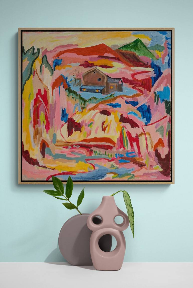 Original Abstract Expressionism Abstract Painting by Alpana Rai