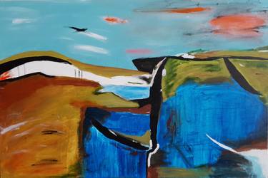 Print of Abstract Landscape Paintings by Alpana Rai