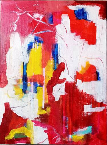 Original Abstract Expressionism Abstract Paintings by Alpana Rai