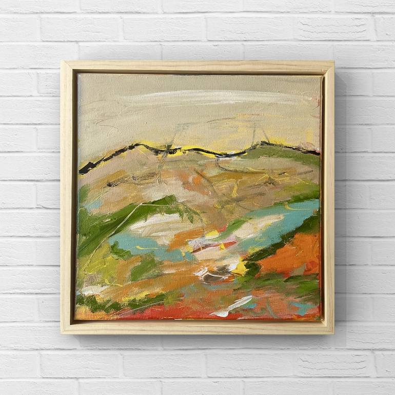 Original Abstract Expressionism Landscape Painting by Alpana Rai