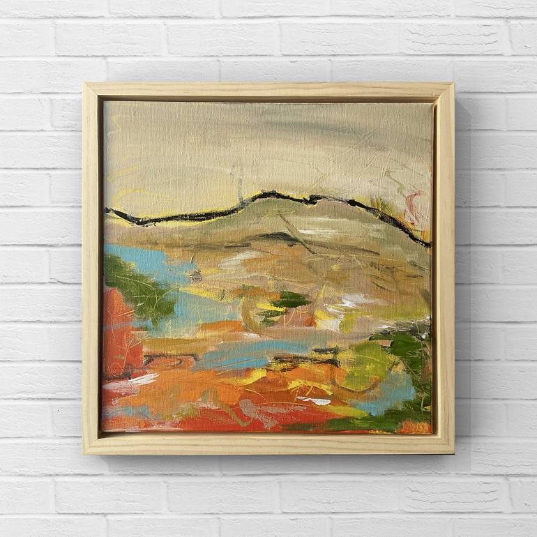 Original Abstract Expressionism Landscape Painting by Alpana Rai