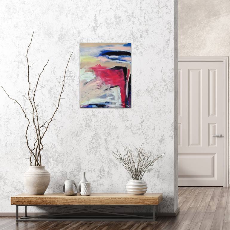 Original Abstract Expressionism Landscape Painting by Alpana Rai