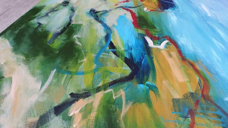 Original Abstract Expressionism Landscape Painting by Alpana Rai