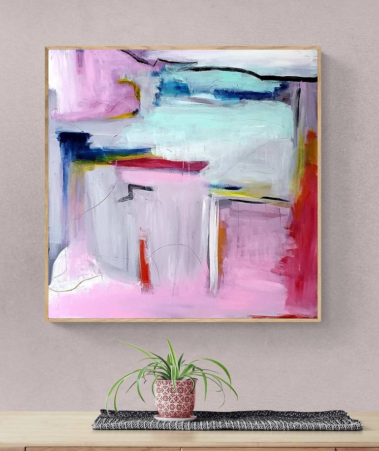 Original Abstract Expressionism Nature Painting by Alpana Rai