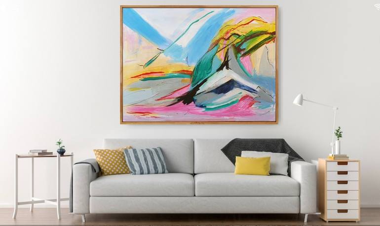 Original Abstract Landscape Painting by Alpana Rai