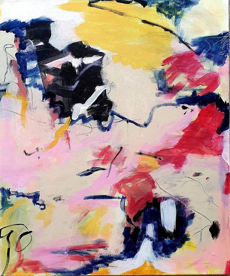 Original Abstract Expressionism Abstract Painting by Alpana Rai