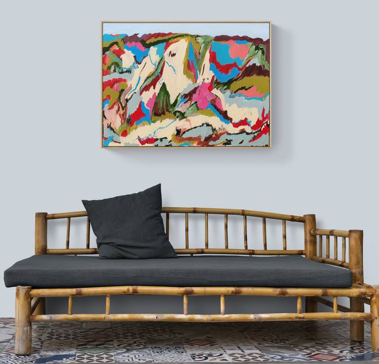 Original Abstract Landscape Painting by Alpana Rai