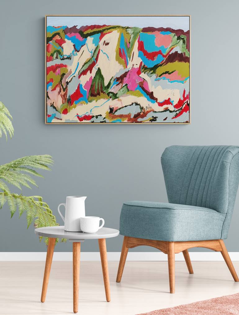 Original Abstract Landscape Painting by Alpana Rai