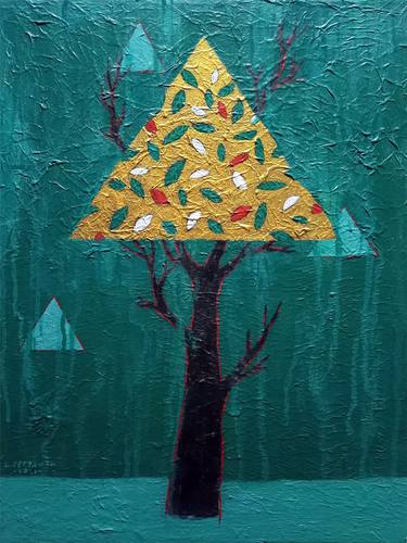 Original Conceptual Tree Paintings by Lilik Setyawan