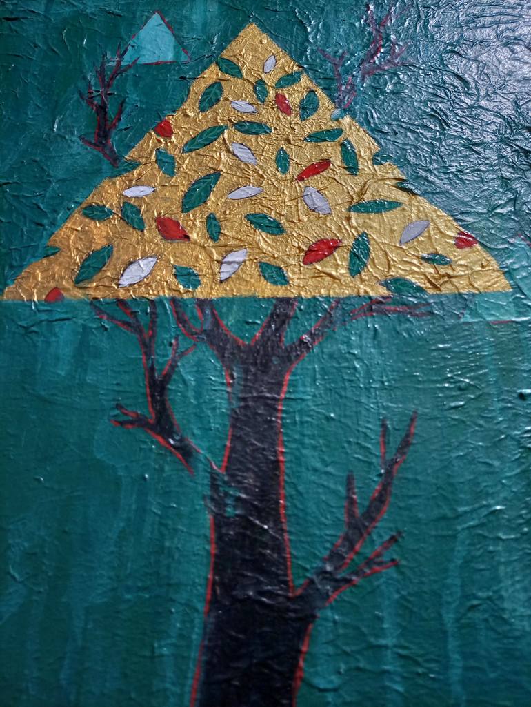 Original Conceptual Tree Painting by Lilik Setyawan